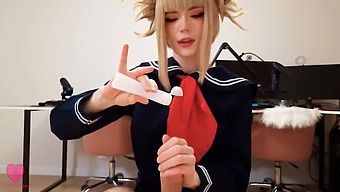 Hisako Toga, En Karakter Fra League Of Villains, Nyder Intens Sex Og Modtager Ansigtssperm På Hendes Attraktive Ansigt